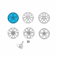 OEM 2010 Dodge Challenger Wheel Rim Diagram - 5181849AB