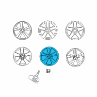 OEM 2015 Dodge Charger Aluminum Wheel Diagram - 5PE92DD5AB