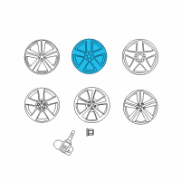 OEM 2011 Dodge Challenger Aluminum Wheel Diagram - 1DV21PAKAC