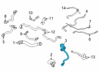 OEM 2020 BMW X5 Line Water Pump Diagram - 17-12-7-536-484