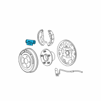 OEM Chrysler Sebring Wheel Cylinder-Wheel Diagram - 5096244AA