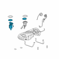 OEM Chrysler Fuel Pump Complete Kit-Module Assembly Left Diagram - 68102700AC