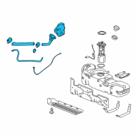 OEM 2011 Chevrolet Silverado 1500 Pipe Asm-Fuel Tank Filler Diagram - 22951208