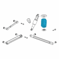 OEM 2016 Chevrolet Suburban Coil Spring Diagram - 23152539