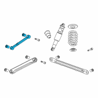 OEM 2012 GMC Yukon Upper Control Arm Diagram - 20917465