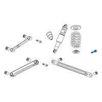 OEM Cadillac Lateral Arm Bolt Diagram - 11548444