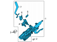 OEM 2020 Chevrolet Silverado 3500 HD Column Assembly Diagram - 84800780