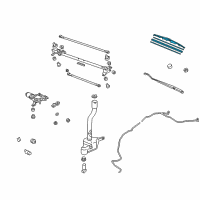 OEM 2014 Honda Ridgeline Blade, Windshield Wiper (565MM) Diagram - 76630-SJC-A11