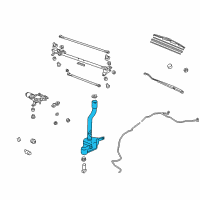 OEM 2014 Honda Ridgeline Tank, Washer (4.5L FR. L/S) Diagram - 76841-SJC-A01