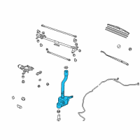 OEM Honda Ridgeline Tank, Washer (4.5L FR. L/S) Diagram - 76841-SJC-A01