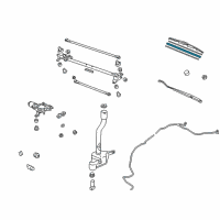 OEM 2010 Honda Pilot Rubber, Blade (565MM) Diagram - 76622-SZA-A01