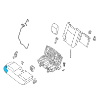 OEM 2019 Infiniti QX60 Pad Assy-Cushion, 3RD Seat Diagram - 89311-9NA0A