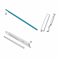 OEM Lincoln Aviator WEATHERSTRIP - DOOR BELT Diagram - LC5Z-7821453-A