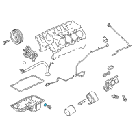 OEM Ford E-150 Econoline Drain Plug O-Ring Diagram - F75Z-6734-AA