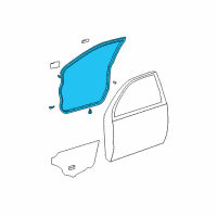 OEM 2003 Toyota Camry Door Weatherstrip Diagram - 67862-33041