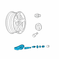 OEM Pontiac Sensor Diagram - 15921013