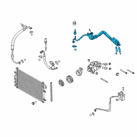 OEM Lincoln MKT Evaporator Tube Diagram - BA8Z-19A834-C