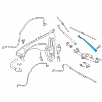 OEM 2018 BMW X4 Left Wiper Arm Diagram - 61-61-7-213-271