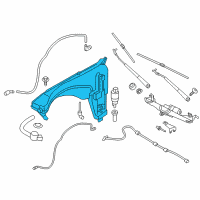 OEM 2015 BMW X4 Washer Fluid Reservoir Diagram - 61-66-7-345-153