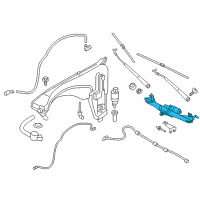 OEM 2016 BMW X4 Wiper Motor Front Diagram - 61-61-7-338-655