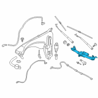 OEM BMW X4 Wiper Motor Front Diagram - 61-61-7-338-655