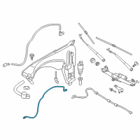 OEM 2016 BMW X4 Hose Line Diagram - 61-66-7-251-645