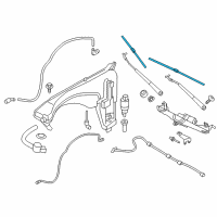 OEM 2016 BMW X4 Wiper Blades Diagram - 61-61-2-183-576
