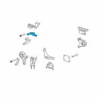 OEM 2009 Saturn Aura Absorber Bracket Diagram - 15935732