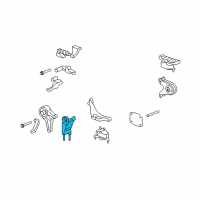 OEM Saturn Aura Transmission Mount Bracket Diagram - 15912965