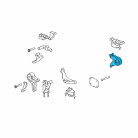 OEM 2007 Saturn Aura Front Transmission Mount Diagram - 22708442