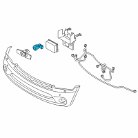 OEM 2017 Infiniti QX80 Distance Sensor Assembly Diagram - 28438-1A61B