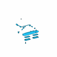 OEM Toyota License Lamp Diagram - 81270-08010-B1