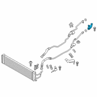 OEM BMW 430i xDrive Automatic Transmission Oil Cooler Thermostat Diagram - 17-22-8-678-822