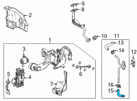 OEM 2022 Chevrolet Trailblazer Water Feed Tube Diagram - 12703853