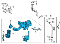 OEM 2022 Chevrolet Trailblazer Turbocharger Diagram - 12700584