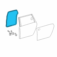 OEM Toyota Sienna Surround Weatherstrip Diagram - 67871-08021-B0