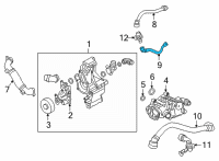 OEM 2022 BMW 430i HOSE HEATER RETURN Diagram - 17-12-9-884-826