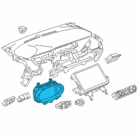 OEM 2017 Chevrolet Bolt EV Cluster Assembly Diagram - 42697521