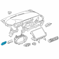 OEM Chevrolet Hazard Switch Diagram - 95429963