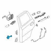 OEM 2014 Nissan Pathfinder Check Link Assembly-Rear Door, RH Diagram - 82430-3JA0A