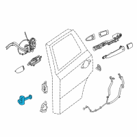 OEM 2020 Infiniti QX60 Check Link Assembly-Rear Door, RH Diagram - 82430-3JA0A