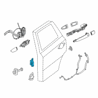 OEM Nissan Altima Hinge Assy-Rear Door Diagram - 82401-9N00A