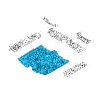 OEM 2006 Nissan Sentra Floor Assy-Front Diagram - 74312-4Z430