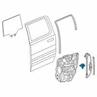 OEM 2019 Ram 1500 Window Regulator Motor Diagram - 68321314AA