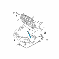 OEM 2002 Nissan Maxima Stay Assy-Hood Diagram - 65470-2Y910