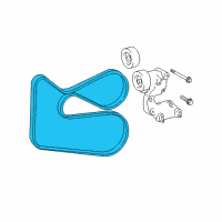 OEM 2009 Toyota Venza Serpentine Belt Diagram - 99367-K1550