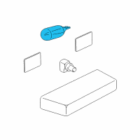 OEM Pontiac Grand Prix Exterior Bulbs Diagram - 25085970