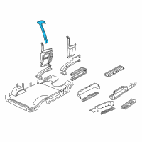 OEM 1986 Dodge B150 Pillar Panels Diagram - 5FL69SD5