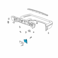 OEM Dodge Bracket-FASCIA Diagram - 55076644