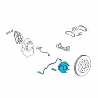 OEM 2010 Cadillac Escalade ESV HUB ASM-FRT WHL (W/ BRG & WHL SPD SEN) Diagram - 84856654
